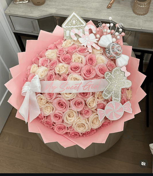 My Sweet Girl Bouquet - 98 FLOWERS
