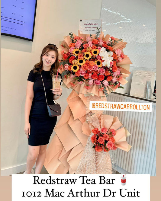 Orchid Radiance Luxury Grand Opening Stand - 98 FLOWERS