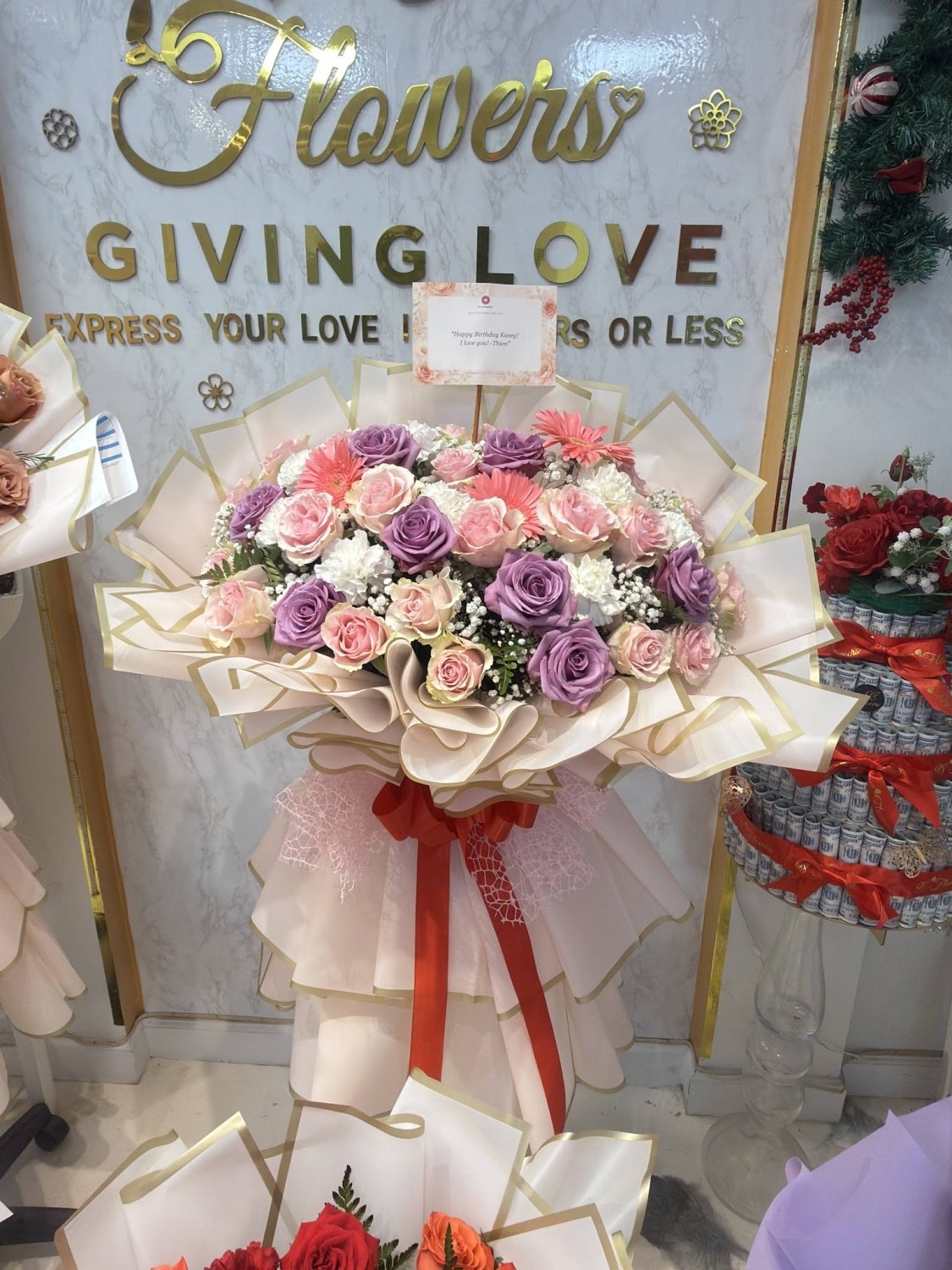 Pastel Rose & Hydrangea Celebration Bouquet - 98 FLOWERS