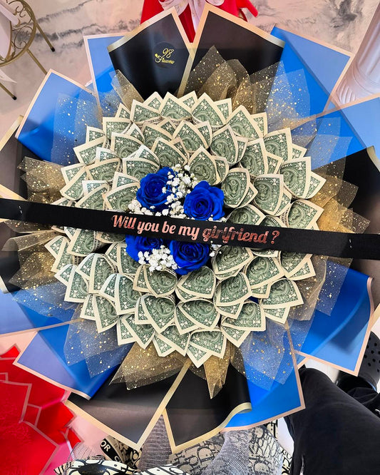 Romantic Proposal Money Bouquet - 98 FLOWERS