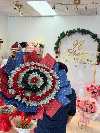 The Imperial Fortune Bouquet - 98 FLOWERS