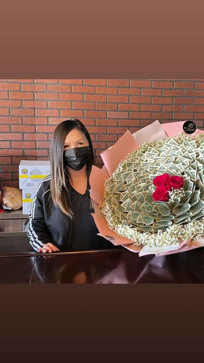 The Luxury Cash Money Bouquet - 98 FLOWERS