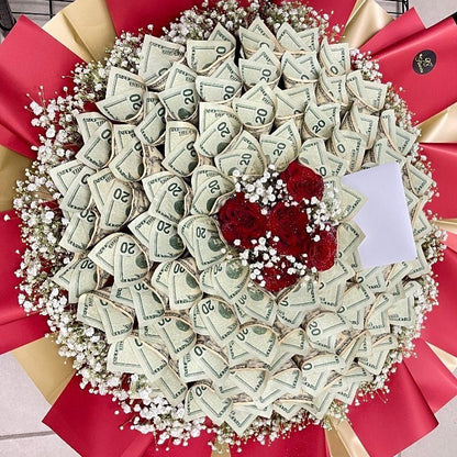 The Luxury Cash Money Bouquet - 98 FLOWERS