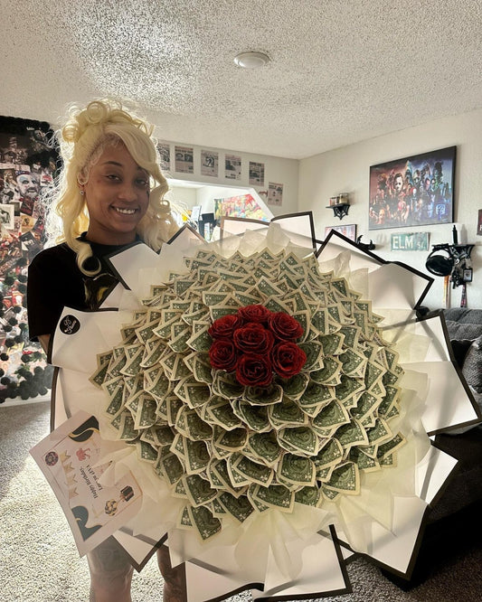 Velvet Wealth Bouquet - 98 FLOWERS