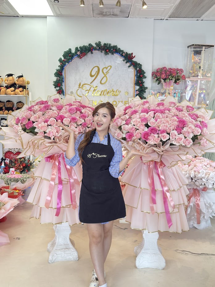 98 Flowers celebration display