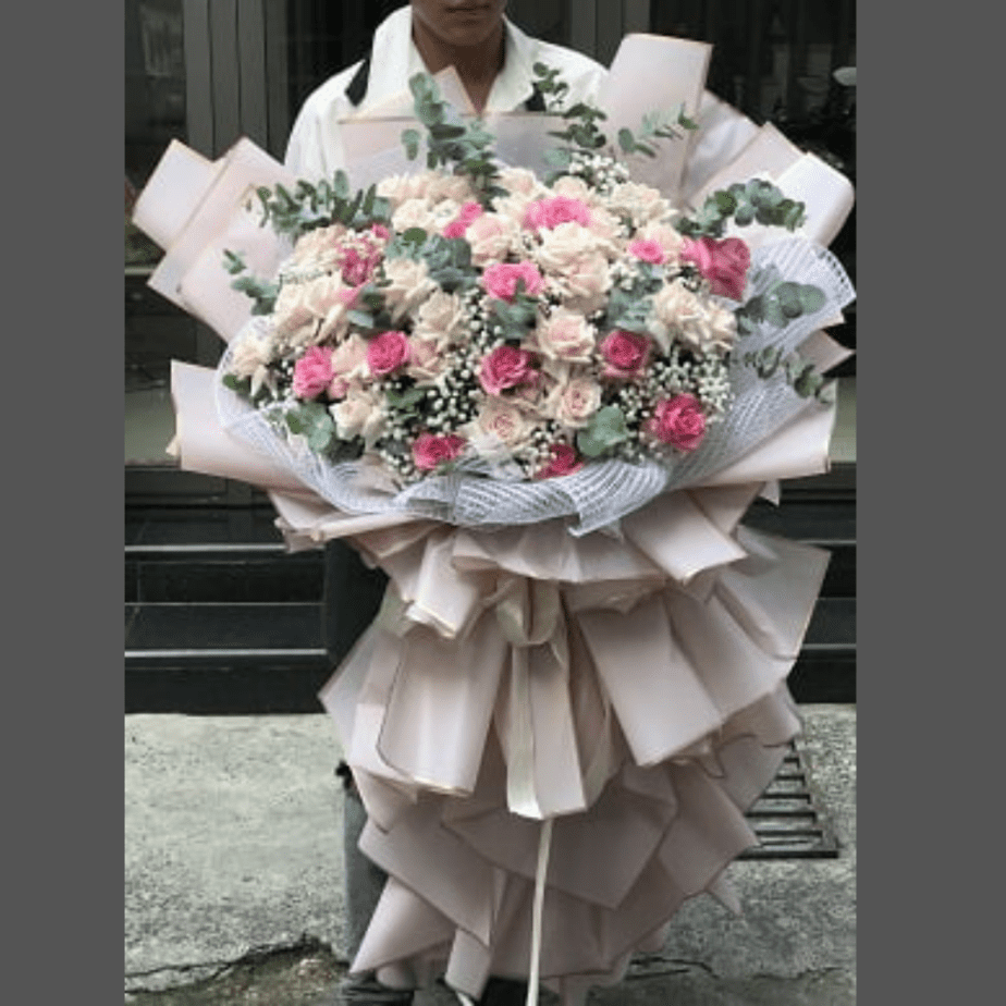 Money Rose Bouquet - Pink