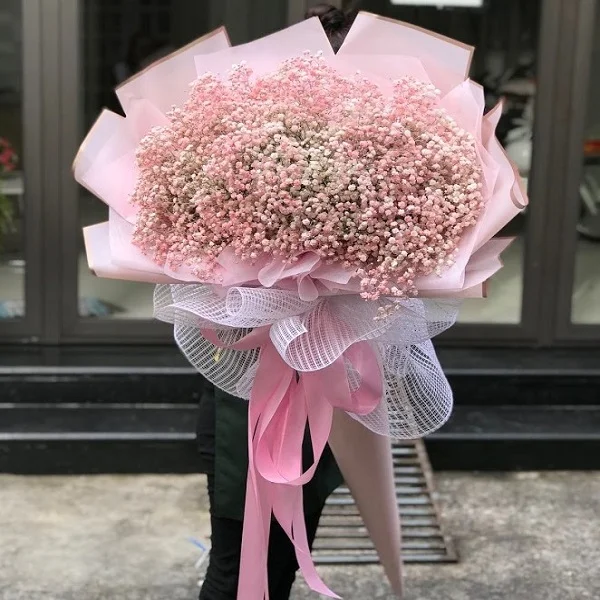 Pinky Baby Breath Bouquet  Same Day Flower Delivery Houston TX, Dallas TX