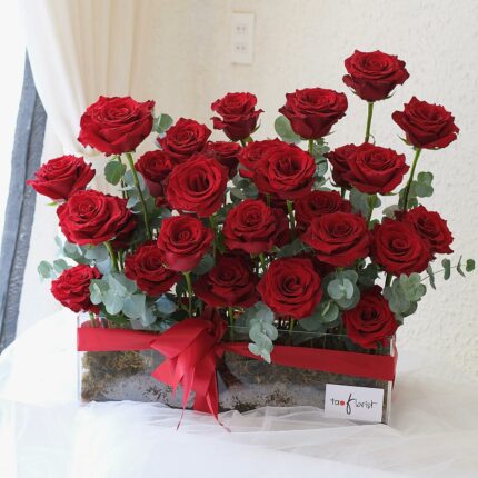 Red Rose with Heart Shape  Same Day Flower Delivery Houston TX