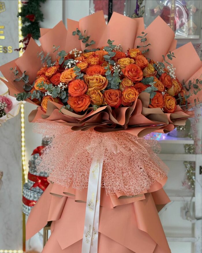 Sunset Splendor Bouquet orange flower 