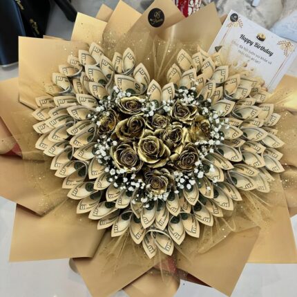 Golden Glamour Money Bouquet  