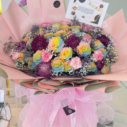 Rainbow Fantasy Grand BouquetGolden Ivory Grand Bouquet  