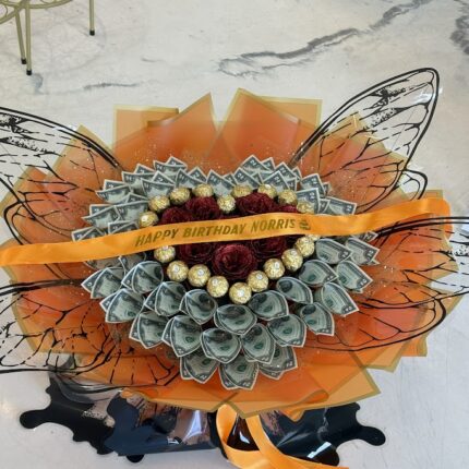 Golden Wing Money Bouquet   Golden Wing Money Bouquet