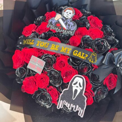 “Will You Be My Gal?” Red & Black Rose   “Will You Be My Gal?” Red & Black Rose