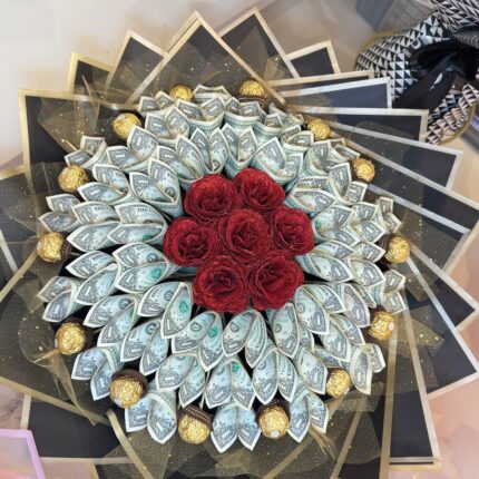 Luxury Money Bouquet (Red & Gold Edition)   Luxury Money Bouquet (Red & Gold Edition)