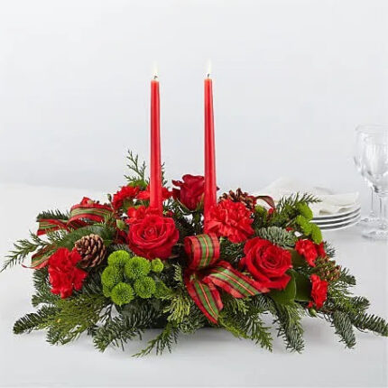 Classic Christmas CenterpiecePink Noel Celebration Bouquet  