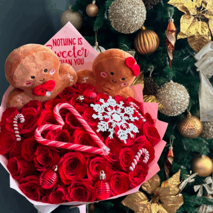 Gingerbread Couple Christmas Bouquet  