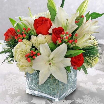 Classic Christmas Bloom VaseClassic Christmas Bloom Vase  