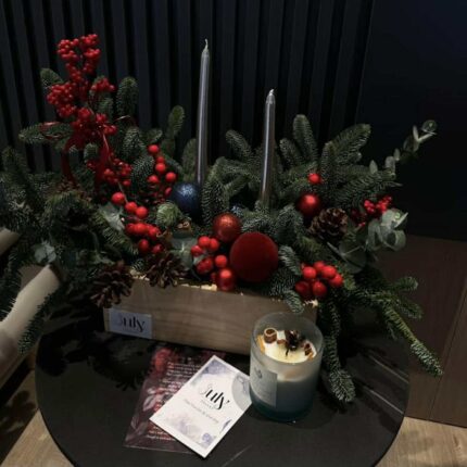 Midnight Noel CenterpieceModern Hearth Centerpiece  