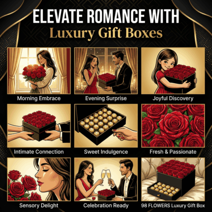 Red Roses & Ferrero Rocher Drawer Box  