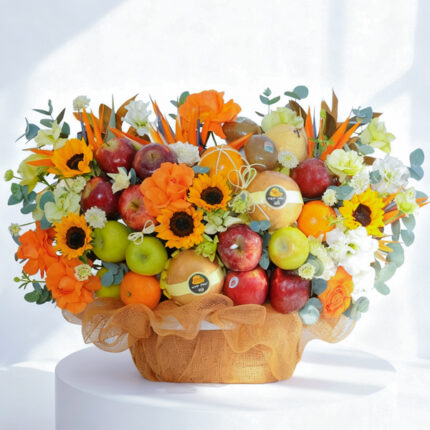 Luxury Citrus & Sunflower Basket  