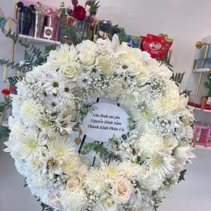 Eternal Comfort White Wreath  