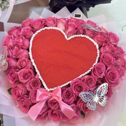 Burning Love Heart Bouquet  