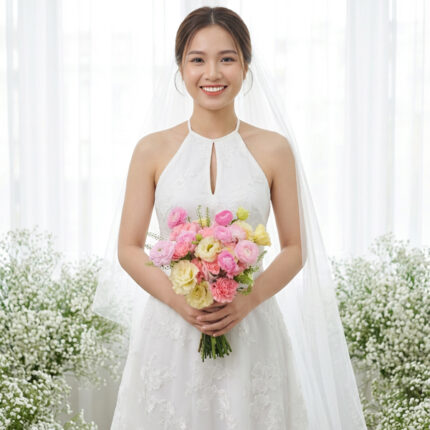 Blush Spring Bridal Bouquet  