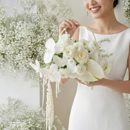 Ivory Cascade Bridal Bouquet  