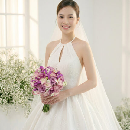 Blush Orchid Rose Bridal Bouquet  