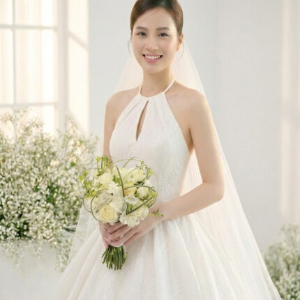 Ivory Garden Rose Bridal Bouquet  