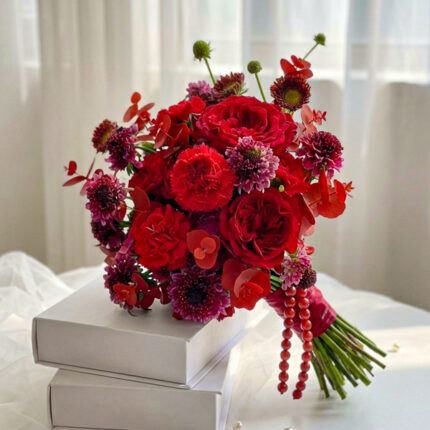 Ruby Romance Bridal Bouquet  