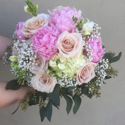 Blush Peony Garden Bridal Bouquet  
