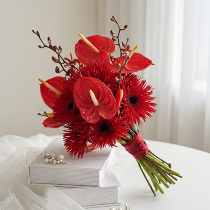 Crimson Passion Bridal Bouquet  