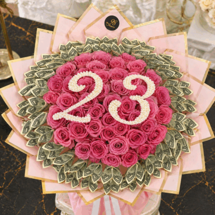Custom Age Luxury Money Bouquet  