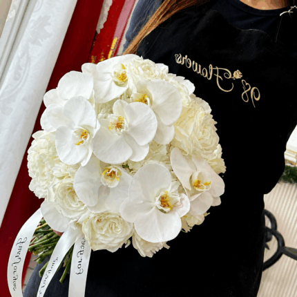 Pure Elegance White Orchid Bouquet  