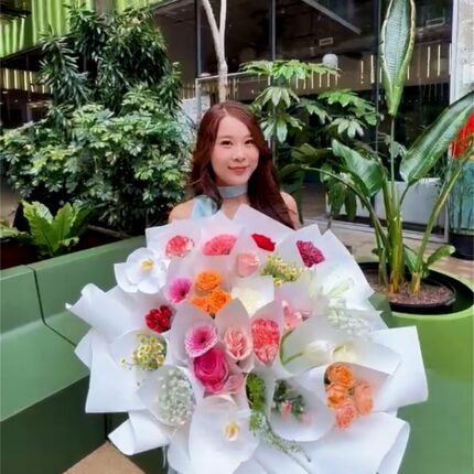 Bouquet of Bouquets anniversary flowers, birthday flowers, bouquet of bouquets, bouquet of mini bouquets, bridesmaid flowers, gerbera daisy, giant bouquet, graduation flowers, group gift, houston flower delivery, lilies, luxury bouquet, mini bouquets, mixed flower bouquet, orchids, proposal flowers, roses, same day delivery houston, teacher gift, trending flowers 